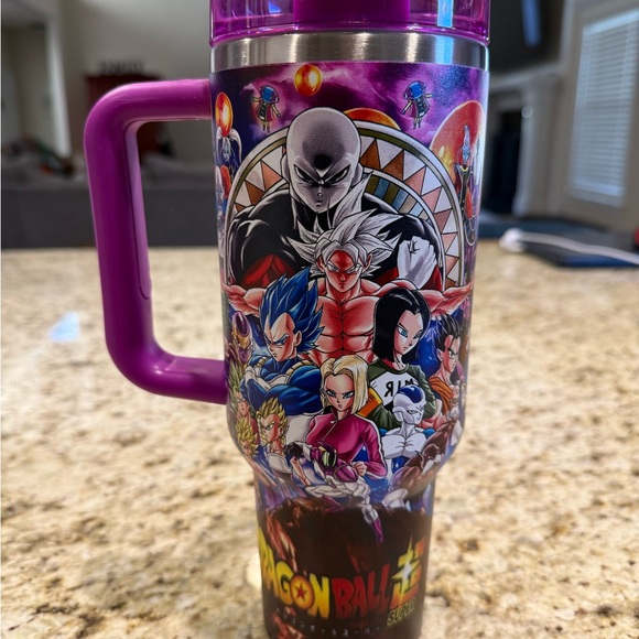 Stanley Tumbler with a Custom Purple Dragon Ball Z Design - Picture 2 of 3